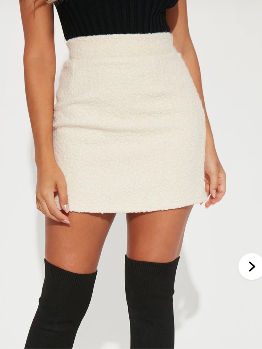 Fashion Nova Sherpa Skirt